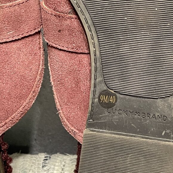 Lucky Brand Womens Suede Slip-On Mules Size 9 - Picture 7 of 7